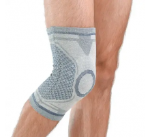 Бандаж (ортез) на колінний суглоб «Комфорт» із силіконовим кільцем - Алком 3023