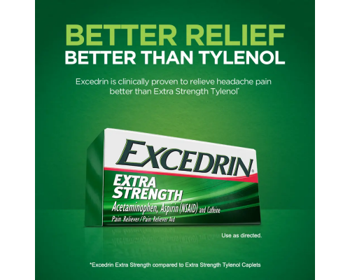Excedrin Extra Strength - Экседрин от мигрени (300 табл.)