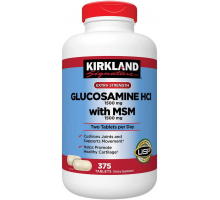 Kirkland Signature Glucosamine with MSM 1500mg - Витамины Глюкозамин HCI + МСМ (375 табл.)