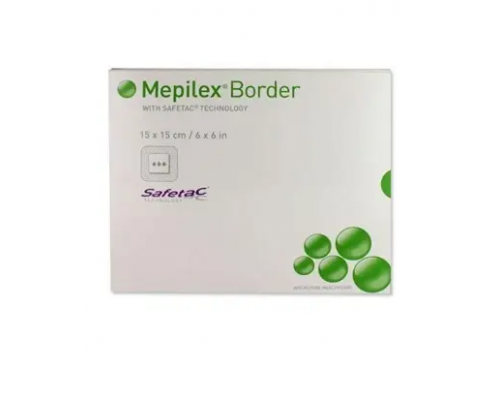 Mepilex Border Ag 15x15см - Универсальная антибактериальная губчатая повязка с серебром