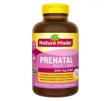 Nature Made Prenatal Multi + DHA 200mg - Пренатальні мультивітаміни для вагітних (150 табл.)