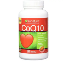 Trunature CoQ10 100mg - Витамины для поддержки сердца коэнзим (220 табл.)