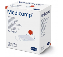 Medicomp 7,5х7,5см - Стерильні сорбційні серветки з нетканого матеріалу (2*25 шт)
