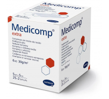 Medicomp Extra 5х5см - Стерильні сорбційні серветки з нетканого матеріалу (2*25 шт)