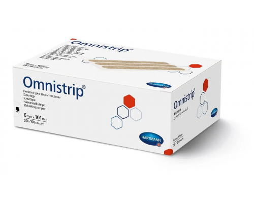 Omnistrip 0.6x10.1см - Полоски для бесшовного закрытия ран (1х10шт)