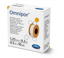 Omnipor 1,25 см х 9,2 м - Пластир, що фіксує з нетканого матеріалу.
