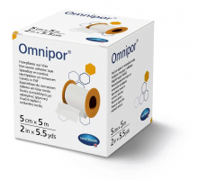 Omnipor 5 см х 5 м - Пластир, що фіксує з нетканого матеріалу.