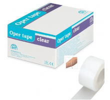 Oper Tape Clear 7,5см х 9,1м - Микроперфорированная прозрачная хирургическая лента на полиэт. основе
