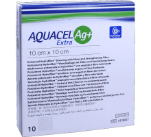Aquacel (Аквасель) Extra AG+ 10х10см - Пов'язка зі сріблом