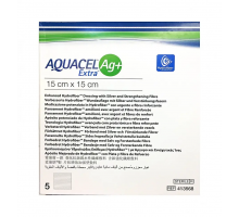 Aquacel (Аквасель) Extra AG+ 15х15см - Повязка с серебром